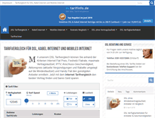 Tablet Screenshot of dsltarifinfo.de